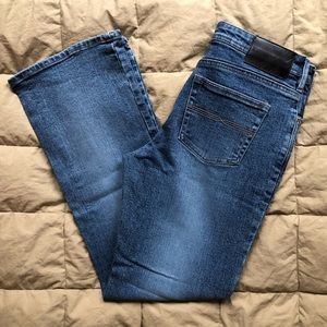 Express Vintage Stretch Fit & Flare Jeans 9/10 Short
